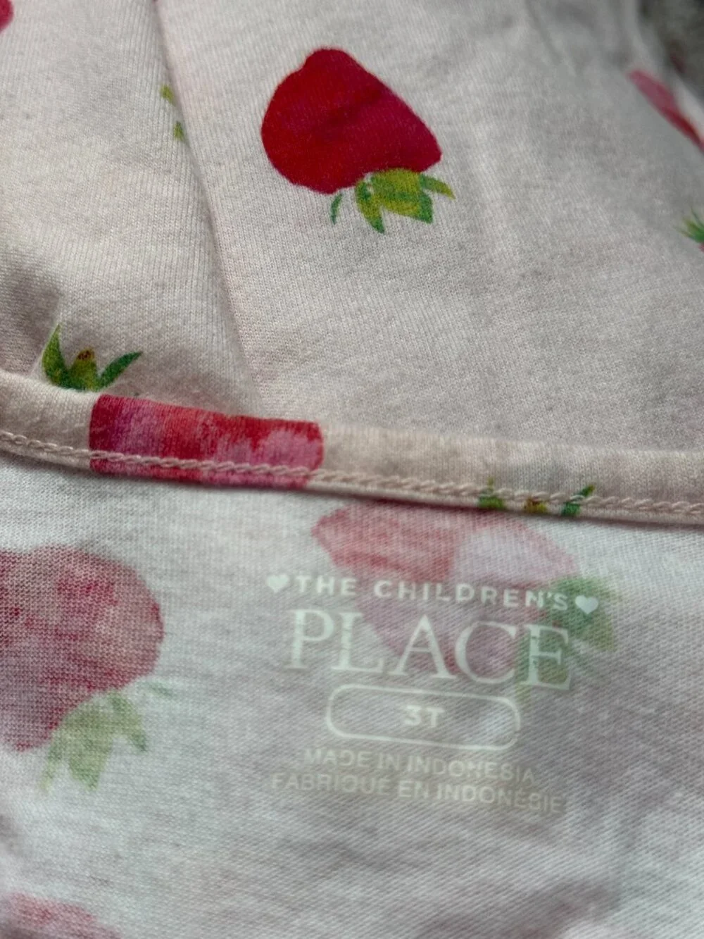 The Children's Place pink strawberry dress girls 3T preppy garden party summer